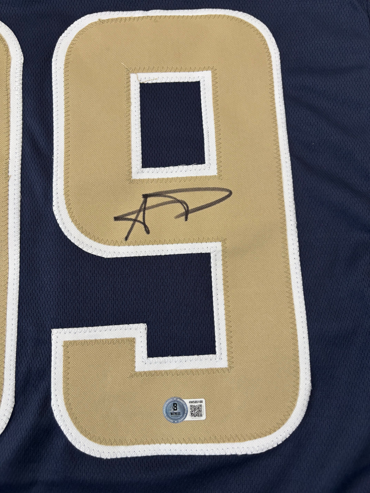 Aaron Donald Signed LA Navy Football Jersey (Beckett)