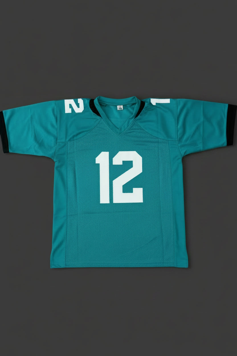 Travis Hunter Signed Jacksonville Teal Football Jersey (Beckett)
