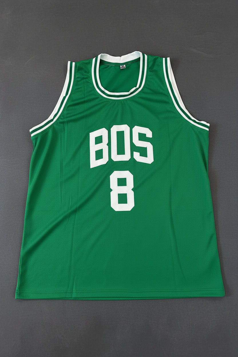 Kristaps Porzingis Signed Boston Green Jersey (Beckett)