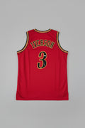 Allen Iverson Signed Philadelphia Red Jersey (Beckett)