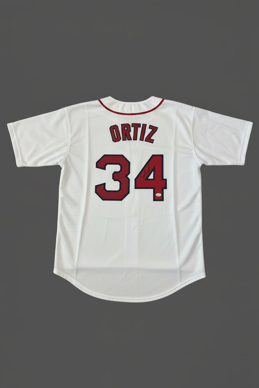 David Ortiz Signed Boston White Jersey (JSA)