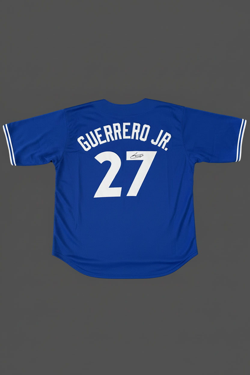 Vladimir Guerrero Jr Signed Toronto Royal Blue Jersey (Beckett)