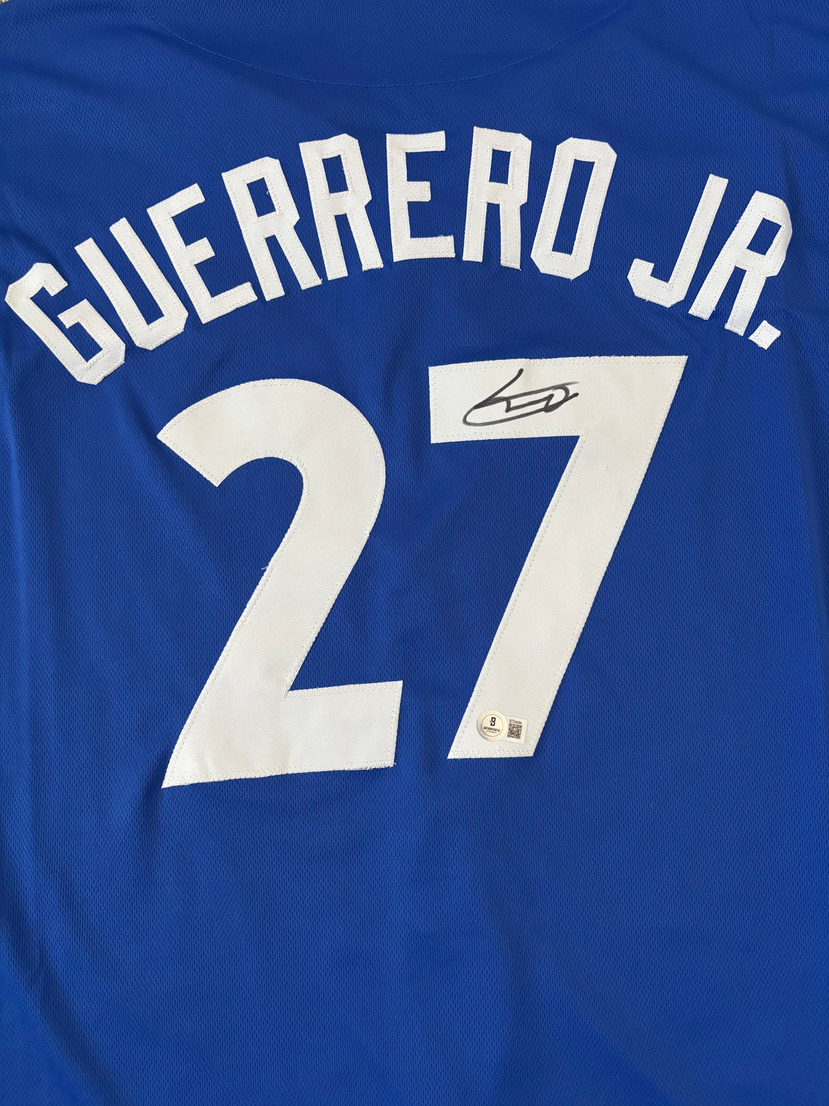 Vladimir Guerrero Jr Signed Toronto Royal Blue Jersey (Beckett)