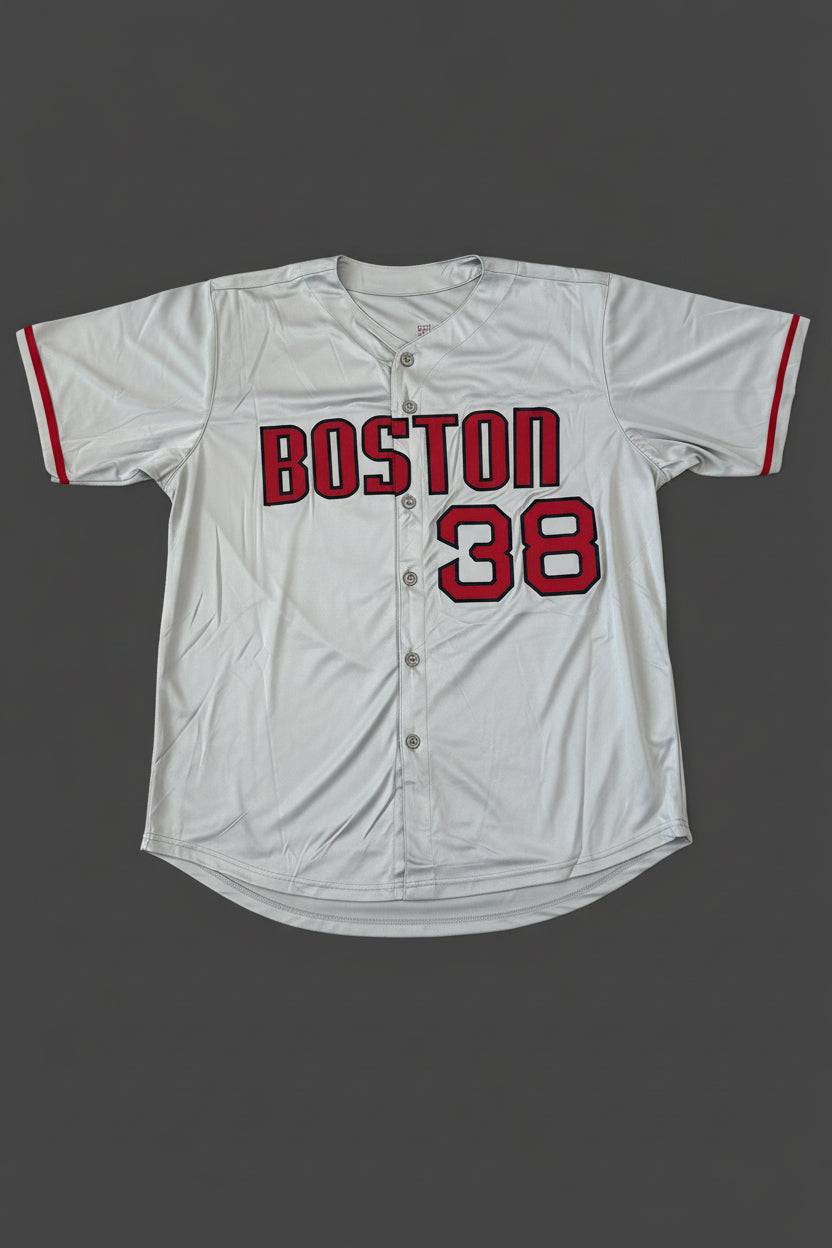 Curt Schilling Signed Boston Grey Jersey (JSA)
