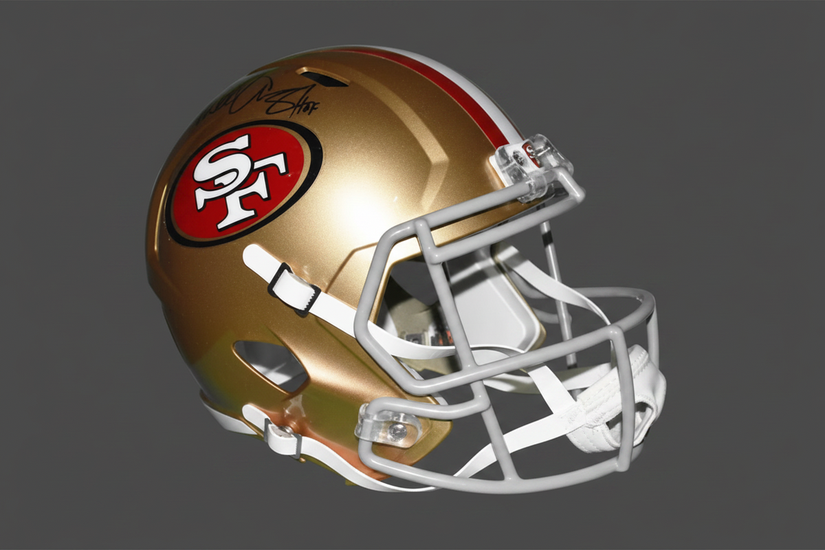 Terrell Owens Signed HOF Inscription 49ers Full-Size Helmet (JSA)
