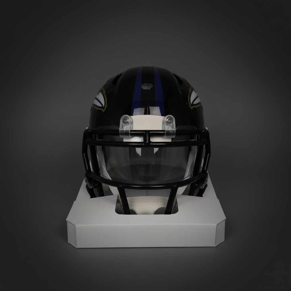Ray Lewis Signed Baltimore Ravens Speed Mini Football Helmet (Beckett)