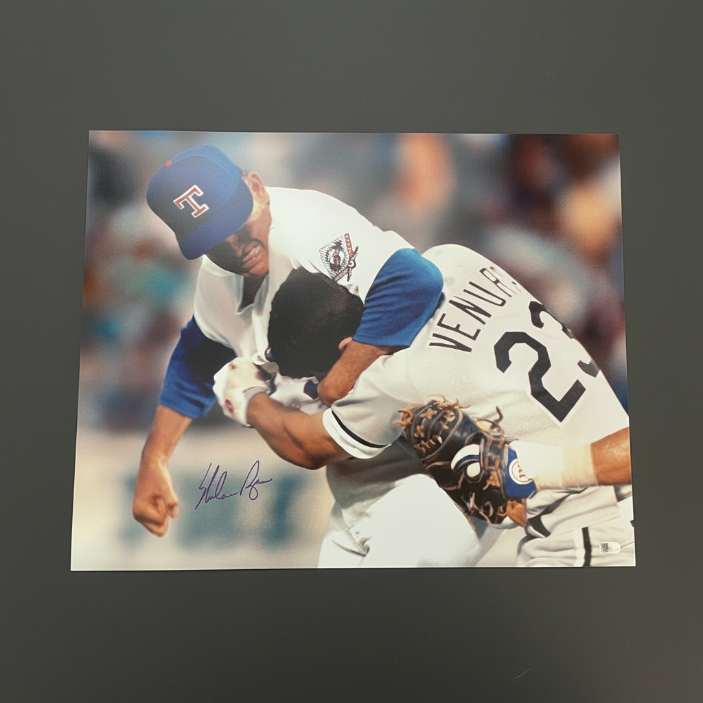 Nolan Ryan Signed Texas Rangers 16x20 Photo (JSA)