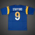 Matthew Stafford Signed LA Rams Blue Football Jersey (Beckett)