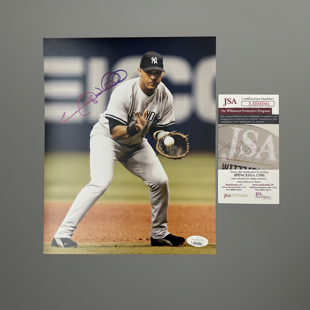 Gary Sheffield Signed NY Pose 17 8x10 Photo (JSA)