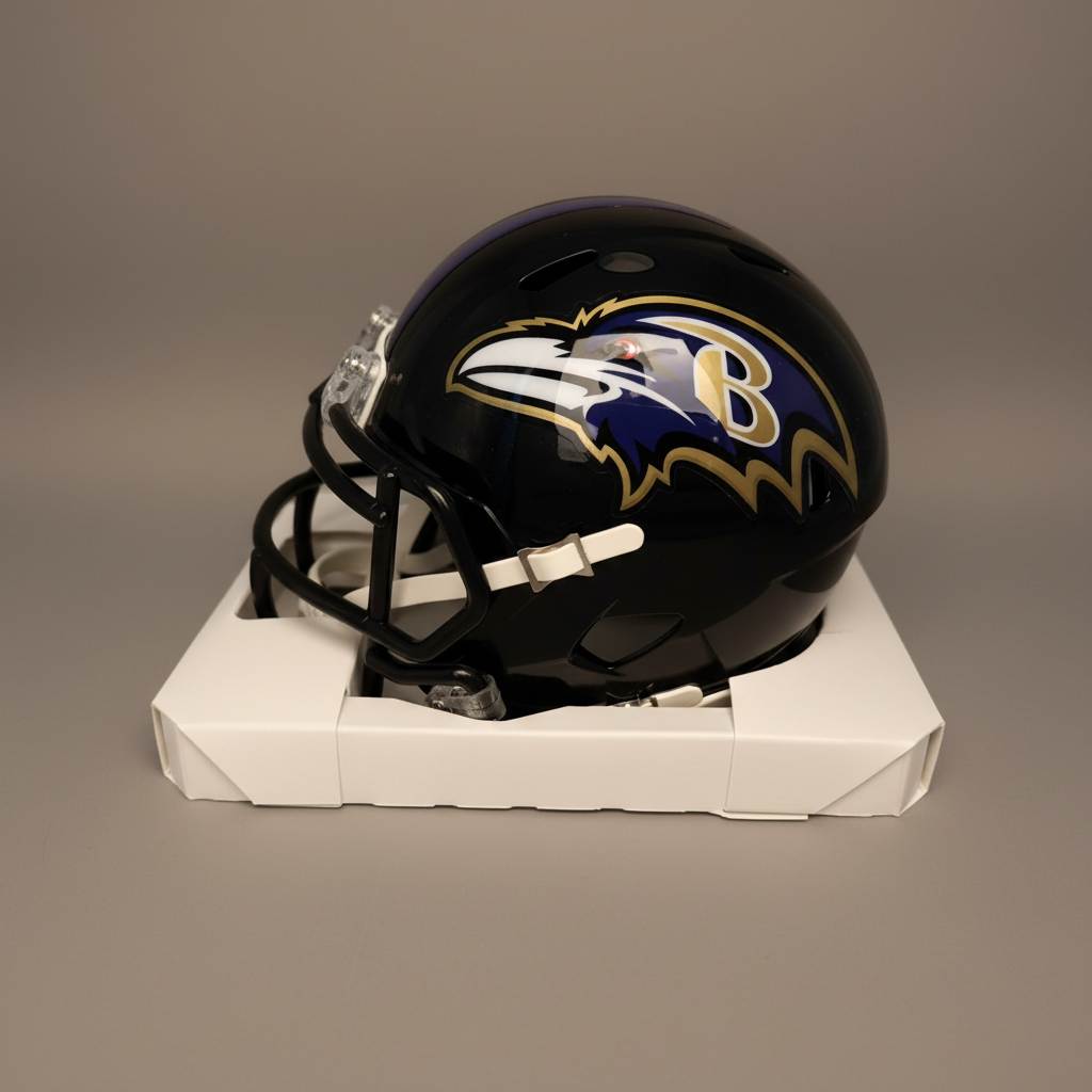 Ray Lewis Signed Baltimore Ravens Speed Mini Football Helmet (Beckett)