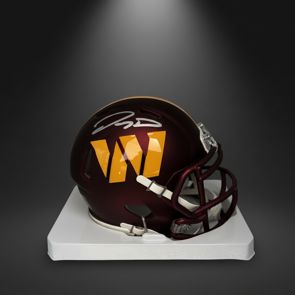 Jayden Daniels Signed Washington Commanders Speed Mini Football Helmet (Fanatics)
